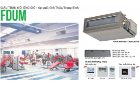 ĐIỀU HÒA GIẤU TRẦN NỐI ỐNG GIÓ ÁP SUẤT TĨNH THẤP TRUNG BÌNH